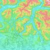 Como地形图、海拔、地势