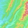 甲仙區地形图、海拔、地势