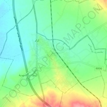 Kerker地形图、海拔、地势