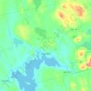 Franklin地形图、海拔、地势