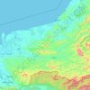 拉让江地形图、海拔、地势