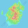 摩羅泰島地形图、海拔、地势