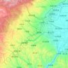 孝义市地形图、海拔、地势