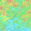 北江地形图、海拔、地势