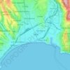 里维埃拉旅游之都尼斯地形图、海拔、地势