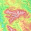 里拉山脉地形图、海拔、地势