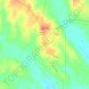 Chireno地形图、海拔、地势