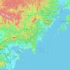 哈桑区地形图、海拔、地势
