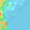 松島地形图、海拔、地势