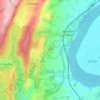 Newnham地形图、海拔、地势