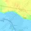 列寧斯克地形图、海拔、地势