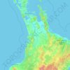 Waikato地形图、海拔、地势