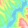 窄口水库地形图、海拔、地势