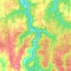 Makanda地形图、海拔、地势