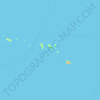 东极镇地形图、海拔、地势