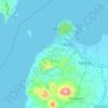 Serang地形图、海拔、地势