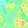 Dedham地形图、海拔、地势