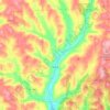 Town of Maine地形图、海拔、地势