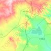 札萨克镇地形图、海拔、地势