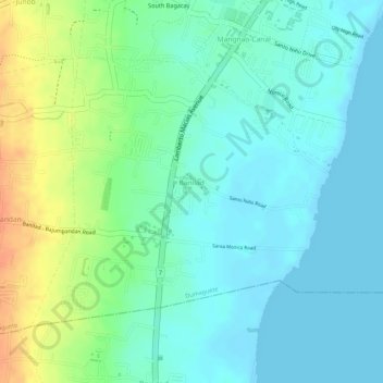 Banilad地形图、海拔、地势