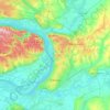 薩馬拉地形图、海拔、地势