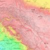 克什米尔地形图、海拔、地势