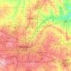 Oklahoma County地形图、海拔、地势