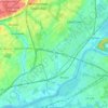 Bristol Township地形图、海拔、地势