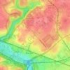 East Falls地形图、海拔、地势