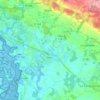 Theix地形图、海拔、地势