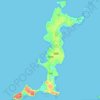西嶼鄉地形图、海拔、地势