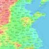 京杭大运河地形图、海拔、地势