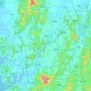 洪城郡地形图、海拔、地势