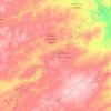 苏赫巴托尔省地形图、海拔、地势