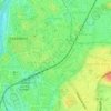 Zarzosa de Río Pisuerga地形图、海拔、地势