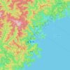 紀北町地形图、海拔、地势