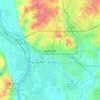 俾斯麥地形图、海拔、地势