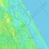 New Smyrna Beach地形图、海拔、地势