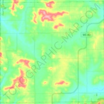 Town of Cooks Valley地形图、海拔、地势