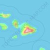 Maui County地形图、海拔、地势
