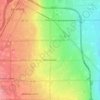 Winchester地形图、海拔、地势