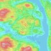 Sundsvall地形图、海拔、地势