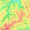 Oakton地形图、海拔、地势