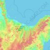 Bay of Plenty地形图、海拔、地势