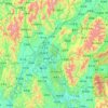 漓江地形图、海拔、地势