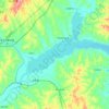 白石水库地形图、海拔、地势