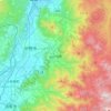 山内町地形图、海拔、地势