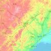 朝阳市地形图、海拔、地势