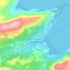 Nain (Nunajnguk)地形图、海拔、地势