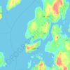 Castine地形图、海拔、地势
